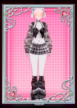 [Frankme] Outfit 4 - Vivid Girl (CheckBlack)