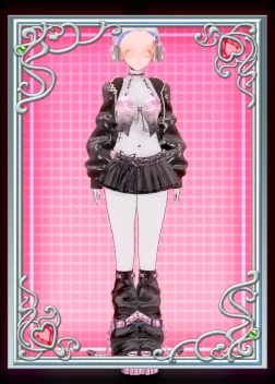 [Frankme] Outfit 4 - Vivid Girl (PinkBlack)