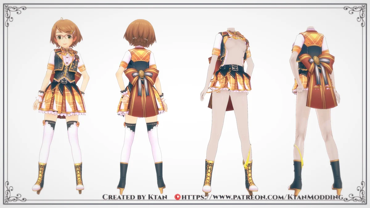 Ako 1 dress and head mod sample