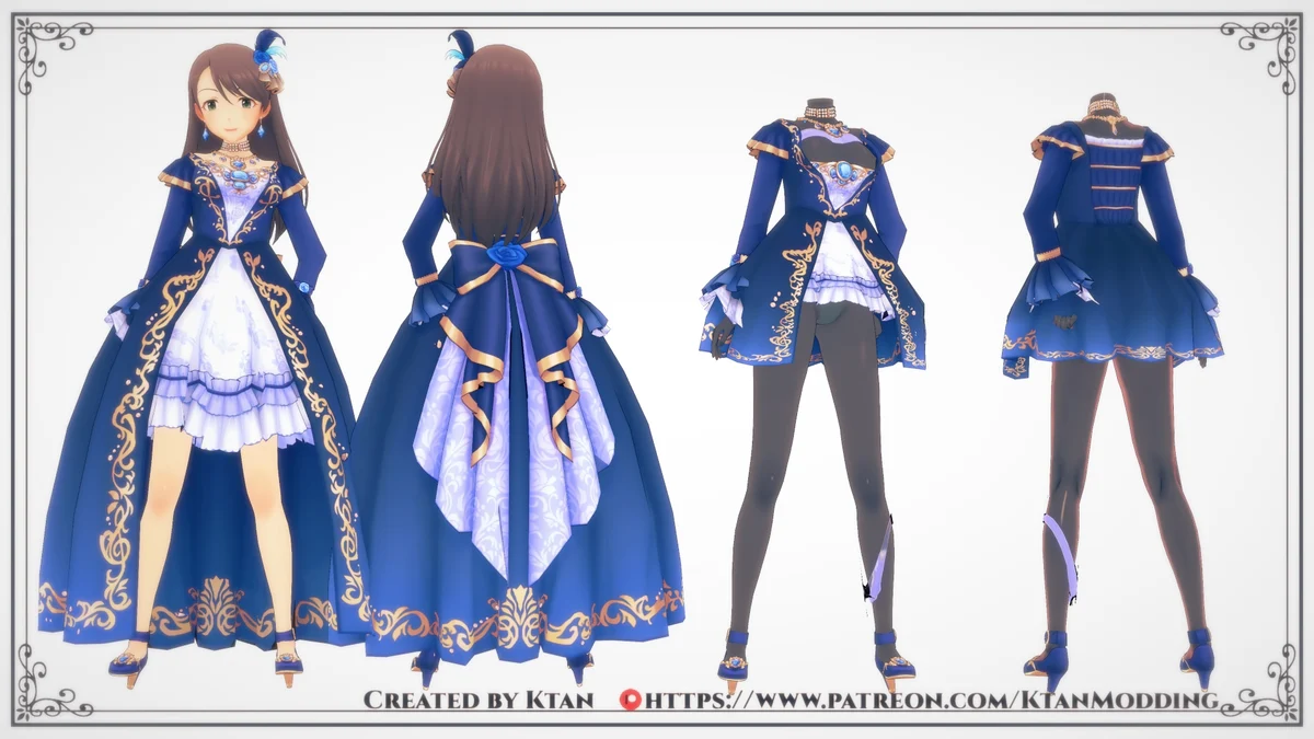 Honami 1 dress set mods !